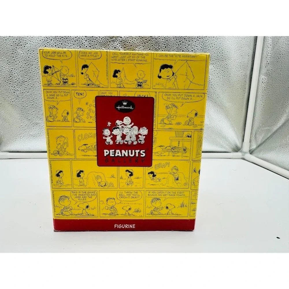 Rare Hallmark Peanuts Gallery Great Times Charlie Brown Snoopy Figurine Box COA